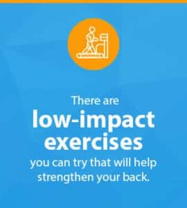 low impact back exercises