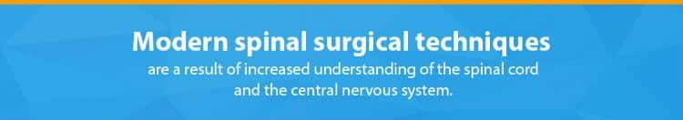 Fact: modern spinal surgical techniques rely on understanding of the spinal cord