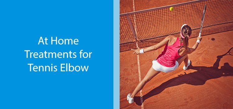 Tennis player with tennis elbow