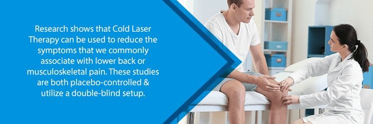 researcher conducting study about cold laser therapy