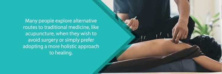 alternative therapies for back pain - acupuncture