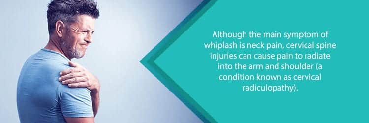 cervical radiculopathy and shoulder pain from whiplash injury