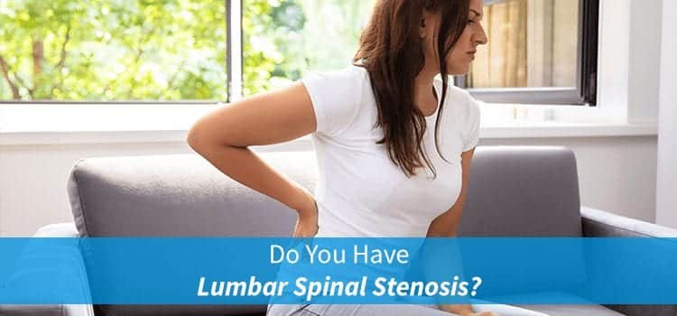 woman with lumbar spinal stenosis