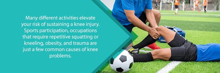 causes of knee injuries - sports participation