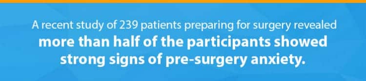 a recent study of pre-surgery anxiety