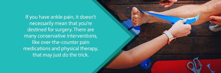 physical therapy for ankle pain